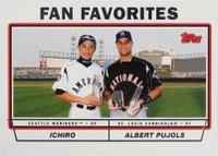 2004 Topps  #694 Albert Pujols/Ichiro Fan Favorites Baseball Card
