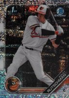 2019 Bowman Draft #BDC1 Adley Rutschman Chrome-Batting-Sparkle Refractor Baseball Card