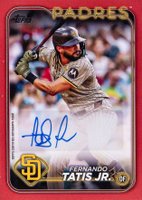 2024 Topps Update 2024 MLB All-Star Game Autographs #FT Fernando Tatis Jr. Red Baseball Card