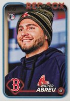 2024 Topps #672 Wilyer Abreu Golden Mirror Baseball Card