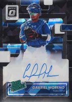 2022 Panini Donruss Optic Rated Prospect Signatures #RPSGM Gabriel Moreno Black Cracked Ice Baseball Card