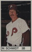 1983 All-Star Game Program Inserts-Hand Cut # Mike Schmidt Baseball Card