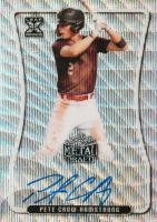 2020 Leaf Metal Draft Autograph #BAPCA Pete Crow-Armstrong Silver Wave Baseball Card