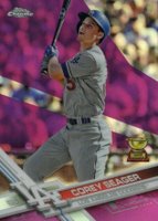 2017 Topps Chrome #50 Corey Seager Pink Refractor Baseball Card
