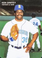 1991 Mother's Cookies Ken Griffey Jr. #2 Ken Griffey Sr. Baseball Card