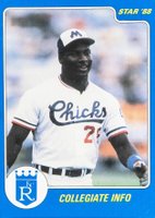 1988 Star Bo Jackson #5 Bo Jackson Collegiate Info Baseball Card