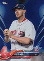 2018 Topps Opening Day #20 Chris Sale Blue Foil Baseball Card