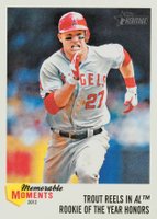 2013 Topps Heritage Memorable Moments #MT Mike Trout Baseball Card
