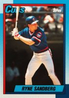 1990 Topps Tiffany #210 Ryne Sandberg Baseball Card