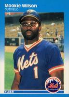 1987 Fleer #25 Mookie Wilson Baseball Card