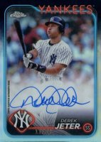 2024 Topps Chrome Chrome Legends Autographs #CLADJ Derek Jeter Baseball Card