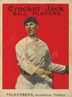 1914 Cracker Jack #20 Cy Falkenberg Baseball Card