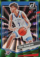2023 Panini Donruss #123 Chet Holmgren Green Holo Laser Basketball Card