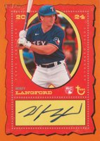 2024 Topps Brooklyn Collection Autographs #ACWL Wyatt Langford Orange Baseball Card