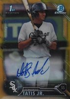 2016 Bowman Chrome Prospects Autographs #FT Fernando Tatis Jr. Gold Refractor Baseball Card