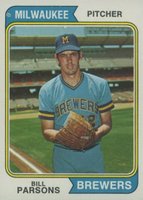 1974 Topps #574 Bill Parsons Baseball Card