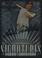 1998 Donruss Signature Significant Signature # Eddie Mathews Baseball Card