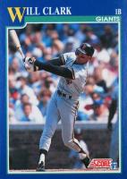1991 Score #7 Will Clark Baseball Card