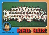 1975 Topps Mini #172 Red Sox Team Baseball Card