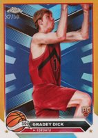 2023 Topps Chrome #169 Gradey Dick Gold Refractor Basketball Card
