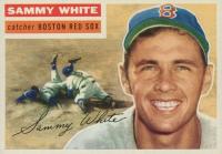 1956 Topps #168w Sammy White White Back Baseball Card