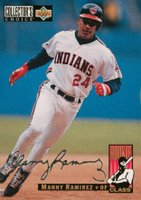 1994 Collector's Choice #16 Manny Ramirez Silver Signature Baseball Card