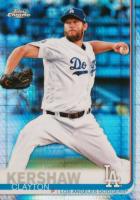 2019 Topps Chrome #112 Clayton Kershaw Pitching-Prism Refractor Baseball Card