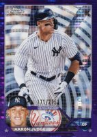 2023 Topps Chrome #62 Aaron Judge Purple Sonar Refractor Baseball Card