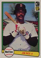 1982 Donruss #200 Jim Rice Baseball Card