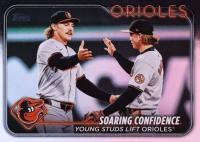 2024 Topps Update #US285 Gunnar Henderson/Jackson Holliday Rainbow Foil Baseball Card
