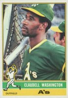 1976 Topps #189 Claudell Washington Baseball Card