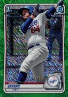 2020 Bowman Chrome Prospects #BCP131 Miguel Vargas Green Shimmer Baseball Card