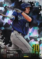 2019 Bowman Scouts' Top 100 Chrome #BTP39 Jarred Kelenic Atomic Refractor Baseball Card