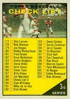 1961 Topps #189a 3rd Series Checklist (177-264) Copyright Almost at #263 Baseball Card