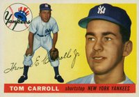 1955 Topps #158 Tom Carroll Baseball Card
