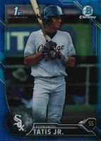 2016 Bowman Prospects #BCP17 Fernando Tatis Jr. Chrome-Blue Refractor Baseball Card