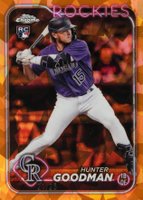2024 Topps Chrome Sapphire #432 Hunter Goodman Orange Baseball Card