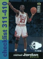 1995 Collector's Choice  #410 Michael Jordan Player's Club Platinum Basketball Card