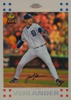 2007 Topps Chrome #76 Justin Verlander White Refractor Baseball Card