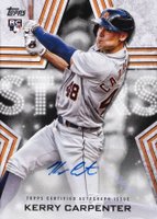 2023 Topps Baseball Stars Autographs #BSAKEC Kerry Carpenter Baseball Card