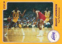1986 Star Magic Johnson #8 Magic Johnson Top Performance Basketball Card
