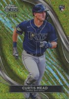 2024 Topps Chrome Black #27 Curtis Mead Gold Mini Diamond Baseball Card