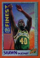 1995 Finest Mystery #M4 Shawn Kemp Bordered Test Refractor Basketball Card