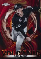 2023 Topps Npb Chrome Volcanic #V10 Roki Sasaki Baseball Card