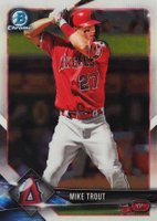 2018 Bowman Chrome #37 Mike Trout Baseball Card