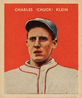 1932 U.S. Caramel #21 Charles (Chuck) Klein Baseball Card