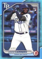2024 Bowman #20 Junior Caminero Sky Blue Baseball Card