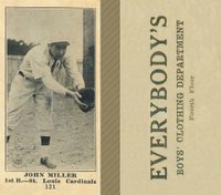 1916 Everybody's #121 John Miller Baseball Card