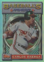 1993 Finest #57 Carlos Baerga Refractor Baseball Card