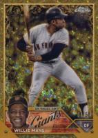 2023 Topps Gilded Collection #22 Willie Mays Mini Diamond Gold Etch Baseball Card